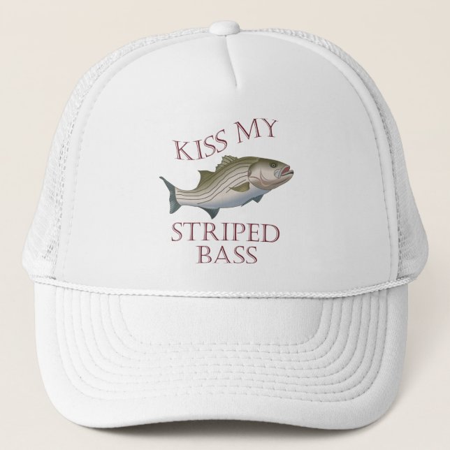 Kiss my Stripe Bass Keps (Framsida)