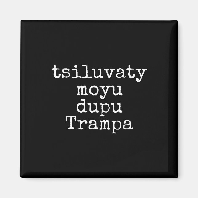Kiss My Trump Ukraina Funny Magnet (Framsidan)