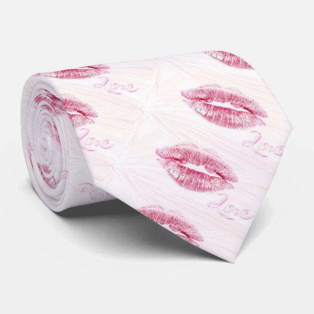 Kiss och kärlek slips (Rullad)