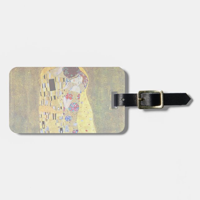 Kiss (original Der Kuss) av Gustav Klimt Bagagebricka (Horisontell Framsida)