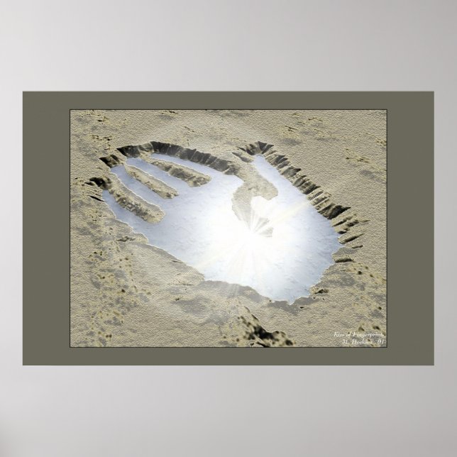 Kiss över fingeravtryck poster (Framsidan)