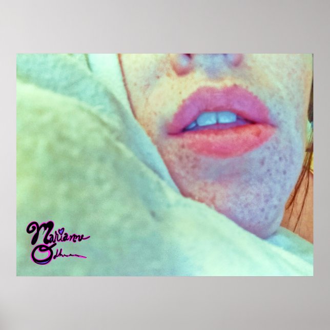 Kiss över komfort-fotografisk utskrift poster (Framsidan)