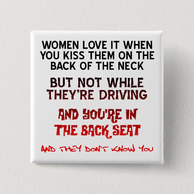 Kiss på Nacke-knappens knappstift Knapp (Framsida)