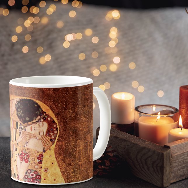 Kiss Porträtt Gustav Klimt Kaffemugg (Skapare uppladdad)