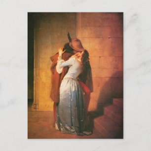 Kiss Postcard av Francesco Hayez Vykort