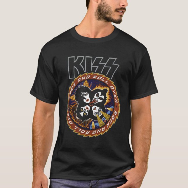Kiss Roll over T Shirt (Framsida)
