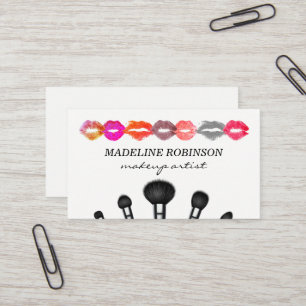 Kiss Stains Tilldelade makeup-penslar Visitkort