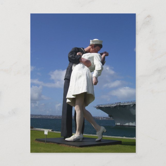 Kiss Statue Vykort (Framsida)