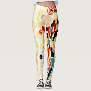 Kiss Textile Mönster av Gustav Klimt Leggings