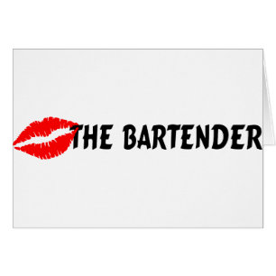 Kiss The Bartender Hälsningskort