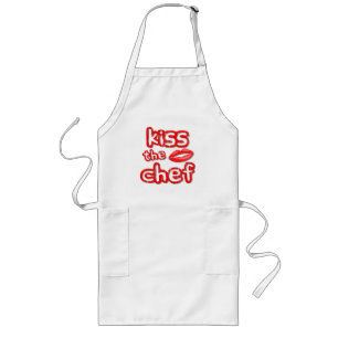 Kiss the Chef Long Apron Långt Förkläde
