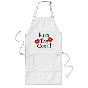 Kiss the Cook Apron Långt Förkläde