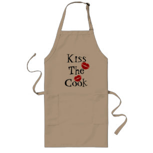 Kiss the Cook Apron Långt Förkläde