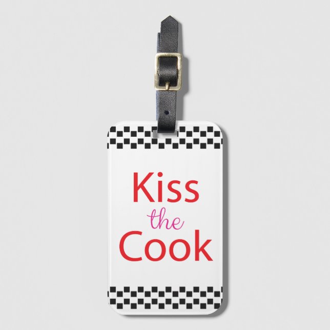 Kiss the Cook Bagagebricka (Framsida vertikal)