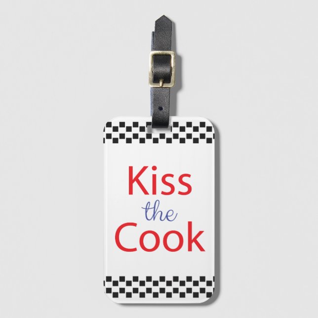 Kiss the Cook Bagagebricka (Framsida vertikal)