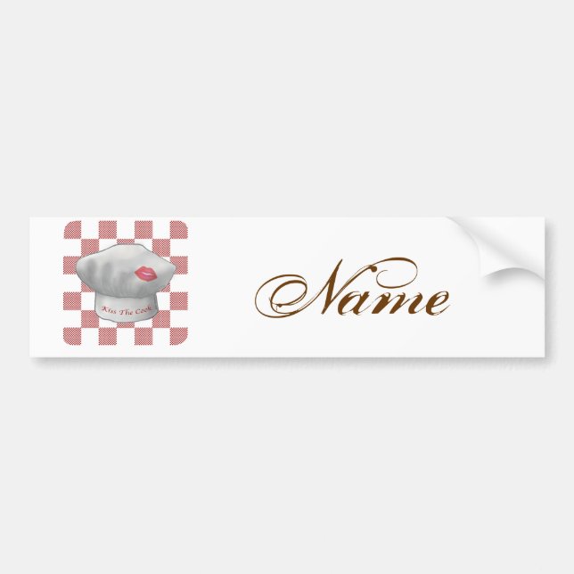 Kiss the Cook Bildekal (Framsidan)