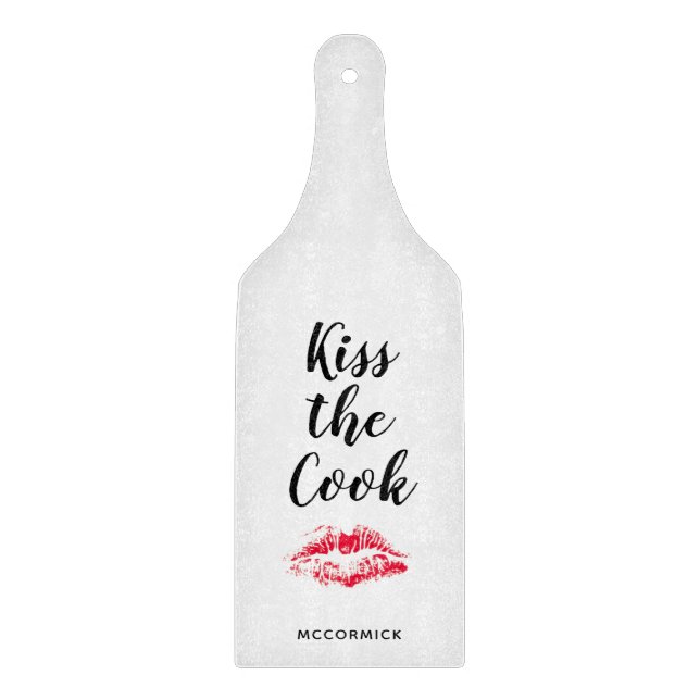 Kiss the Cook Funny Quote Personlig (Framsidan)