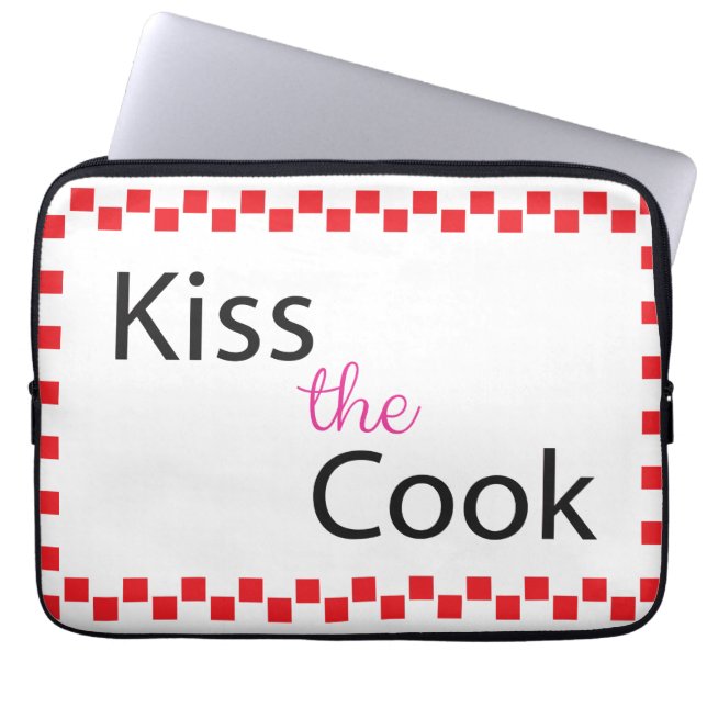 Kiss the Cook Laptop Fodral (Framsidan)