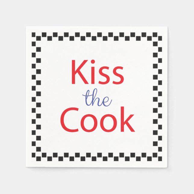 Kiss the Cook Pappersservett (Framsidan)