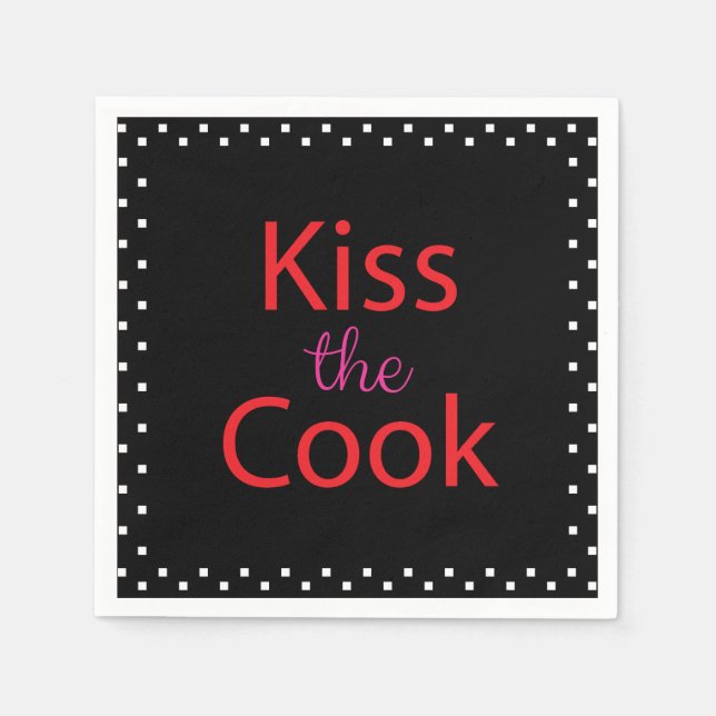 Kiss the Cook Pappersservett (Framsidan)