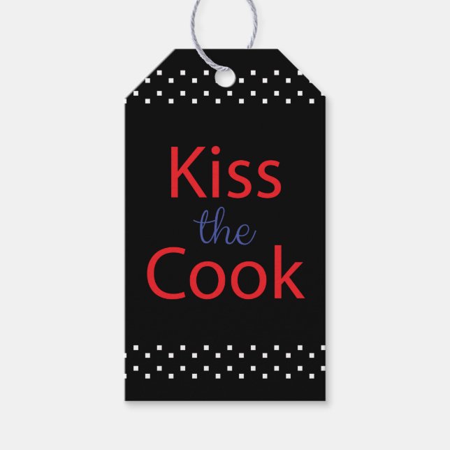 Kiss the Cook Presentetikett (Framsidan)