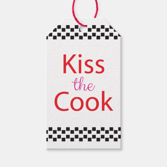 Kiss the Cook Presentetikett (Framsidan)