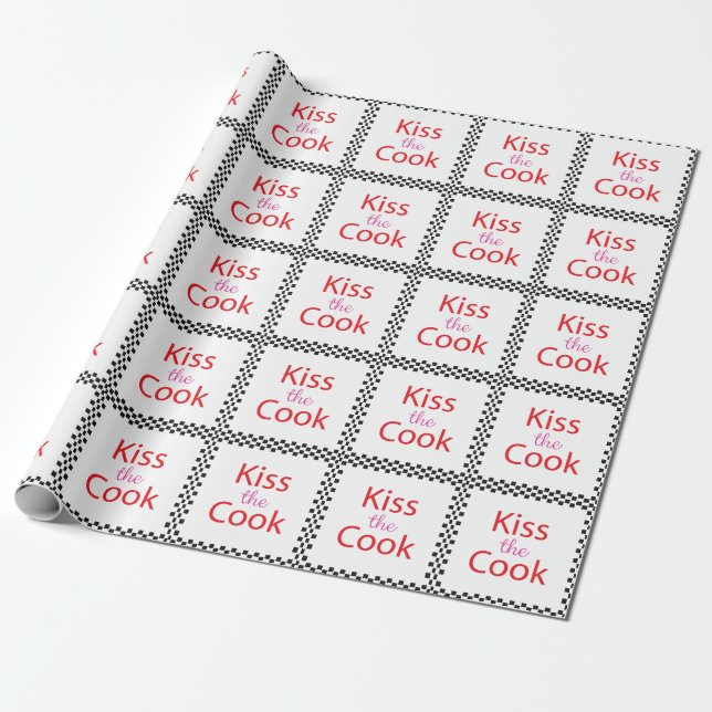 Kiss the Cook Presentpapper (Utrullad)