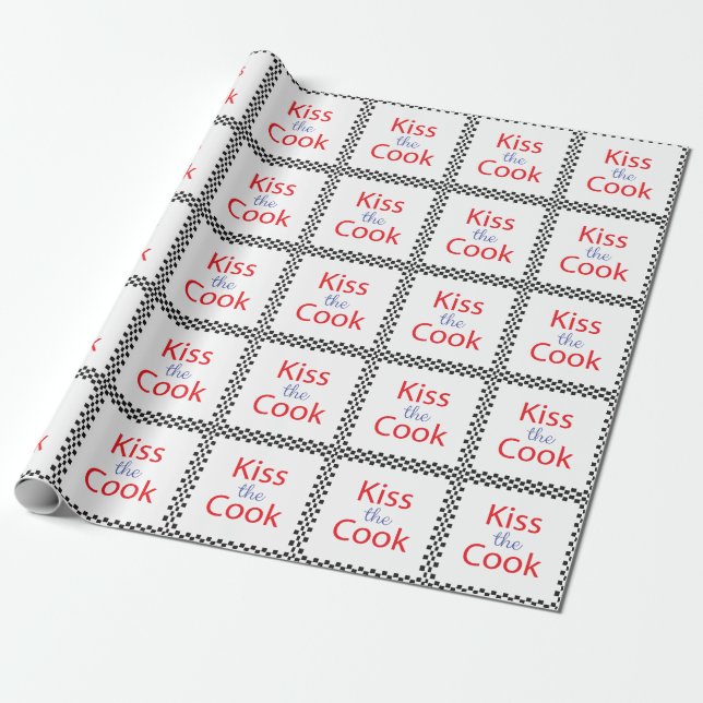 Kiss the Cook Presentpapper (Utrullad)