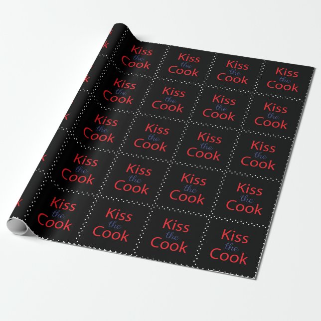 Kiss the Cook Presentpapper (Utrullad)