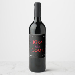 Kiss the Cook Vinflaska Etikett