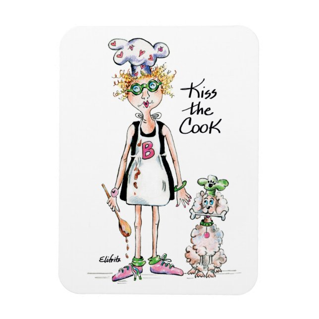 Kiss the Cook, visa henne din uppskattning Magnet (Vertikal)