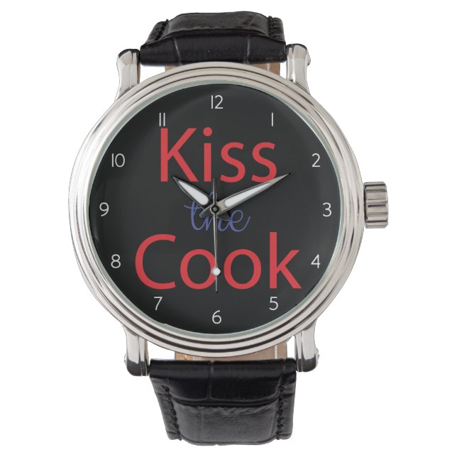 Kiss the Cook Watch Armbandsur (Framsida)
