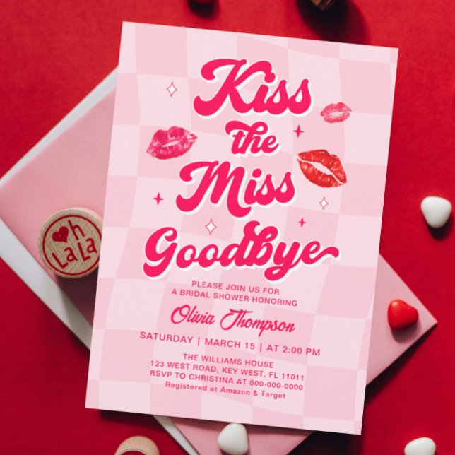Kiss the Miss AdjandeMöhippa Inbjudningar (Skapare uppladdad)