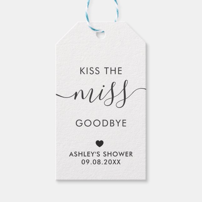 Kiss the Miss AdjMöhippa Märkre, Kraft Presentetikett (Framsidan)