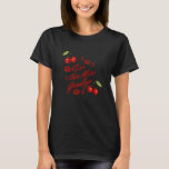 Kiss the miss Adjungrette Party 2024 cher T Shirt<br><div class="desc">Kiss the miss adjadjungrette party 2024 cherries</div>