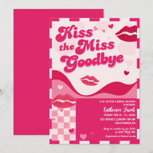 Kiss the Miss Adjvalentines möhippa Inbjudningar