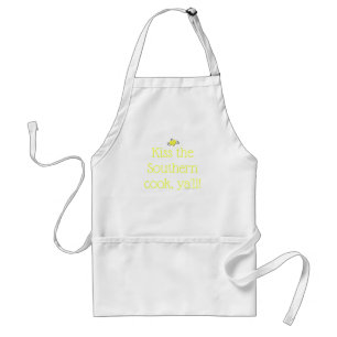 "Kiss the Southern Cook, Ya'll!" - Gult Heart! Förkläde