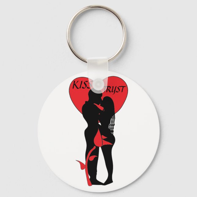 KISS TRYST KEYCHAIN NYCKELRING (Framsida)