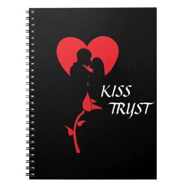 KISS TRYST SPIRAL NOTEBOOK ANTECKNINGSBOK (Framsidan)