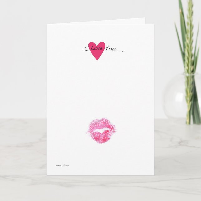 Kiss Valentine Card Helgkort (Framsida)