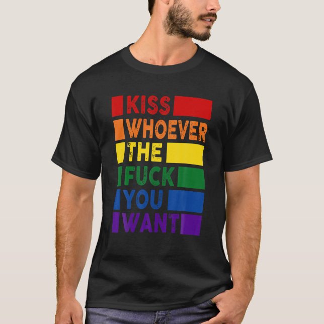Kiss vem du vill ha.. t shirt (Framsida)