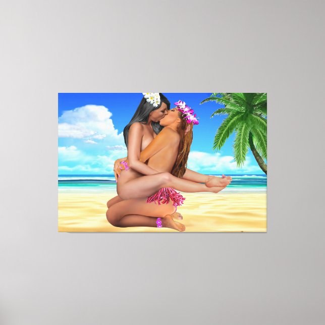 KISS WRESTLING CANVASTRYCK (Framsida)