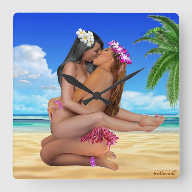 KISS WRESTLING FYRKANTIG KLOCKA (Framsida)