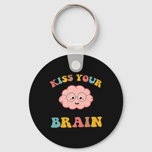 Kiss Your Brain Sped Teacher Appreciation Ck To Sc Nyckelring (Framsida)