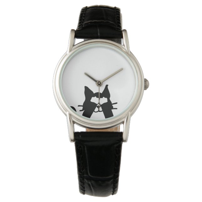 Kissa Katt Kollar Ögonen Armbandsur (Framsida)