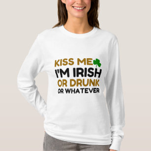 KISSÅ MIG ATT JAG ÄR IRLÄNK ELLER SPELAR INGEN ROL T SHIRT