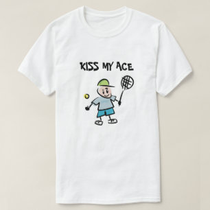 Kissa min lustiga tennisskjorta tecknad t shirt