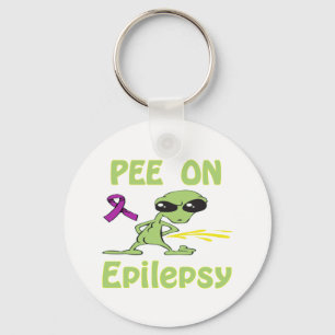 Kissa på epilepsin Keychain Nyckelring