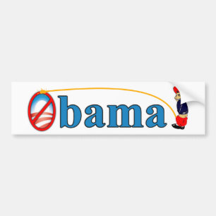 Kissa på Obama Bildekal