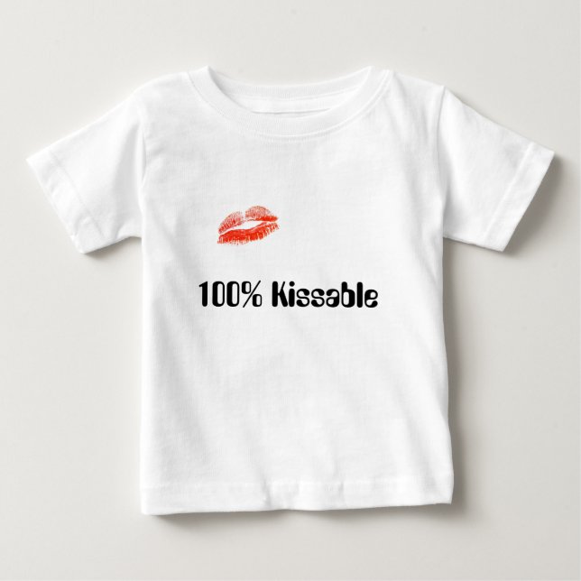Kissable 100% tee shirt (Framsida)